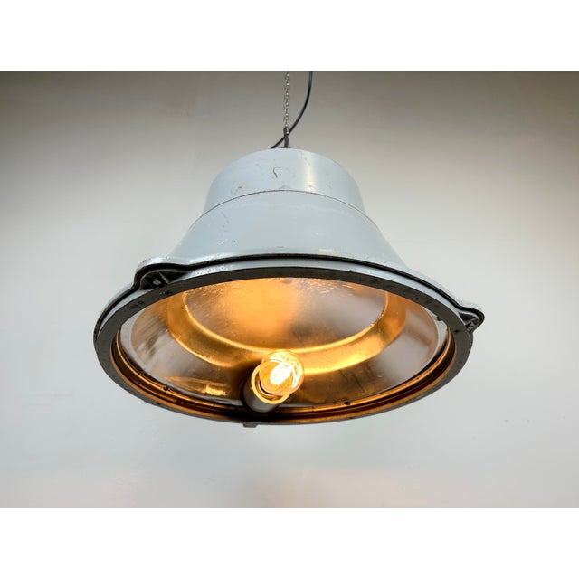 Industrial Polish Cast Aluminium Factory Pendant Lamp from Mesko, 1970s For Sale - Image 9 of 17