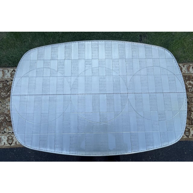 Jonathan Adler Talitha Starburst Nickel-Plated Oval Cocktail Coffee Table For Sale In Philadelphia - Image 6 of 12