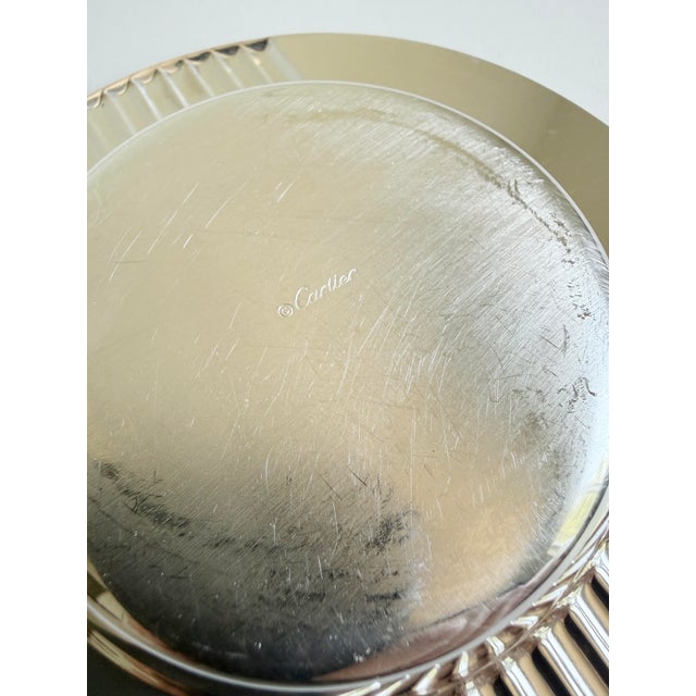 Cartier Silver-Plated Ashtray With Lapis Lazuli Cabochon Accents For Sale - Image 11 of 11