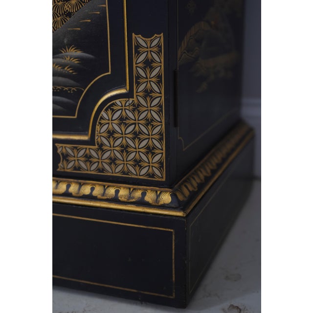 S. Hillie English Made Chinoiserie Breakfront Bookcase For Sale - Image 13 of 18