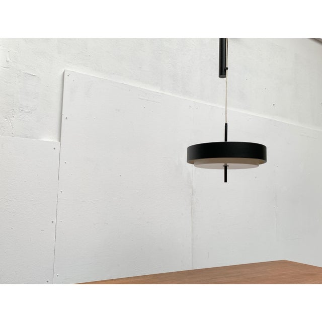 Metal Mid-Century Minimalist Counterweight Pendant, 1960s For Sale - Image 7 of 18