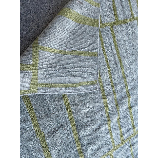 12ft X 15ft Stark Abstract Stipe Area Rug With Fika Weave For Sale - Image 14 of 18