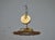 Mid 20th Century French Gilt Metal Flush Mount Sunburst Light Fixture, Rewired For Sale - Image 4 of 8