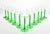 Contemporary Cristal D’Arques “Emerald” Green Stem Hock Rhine Wine Glasses - Set of 11 For Sale - Image 3 of 6