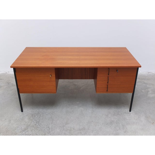 Wood Vintage Freestanding Desk by Günter Renkel for Rego, 1960s For Sale - Image 7 of 18