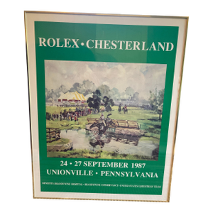 1980s Chesterland Horse Trials Framed Poster