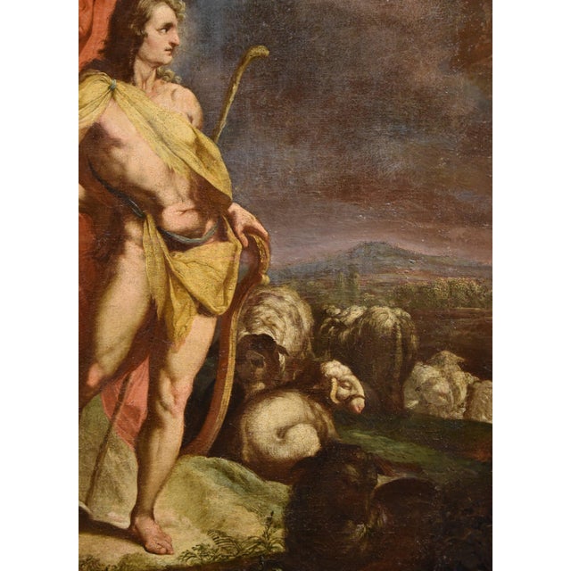 Workshop of Cornelis Van Haarlem, Apollo, 1630, Oil on Canvas, Framed For Sale - Image 4 of 15