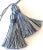 Textile Petite Blue Tassels - a Pair For Sale - Image 7 of 13