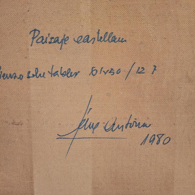 Félix Antonio González, Castilian Landscape, 1980, Oil on Canvas For Sale - Image 13 of 18