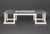 White Modern Custom-Made Lacquered Wood Coffee Table For Sale - Image 8 of 9