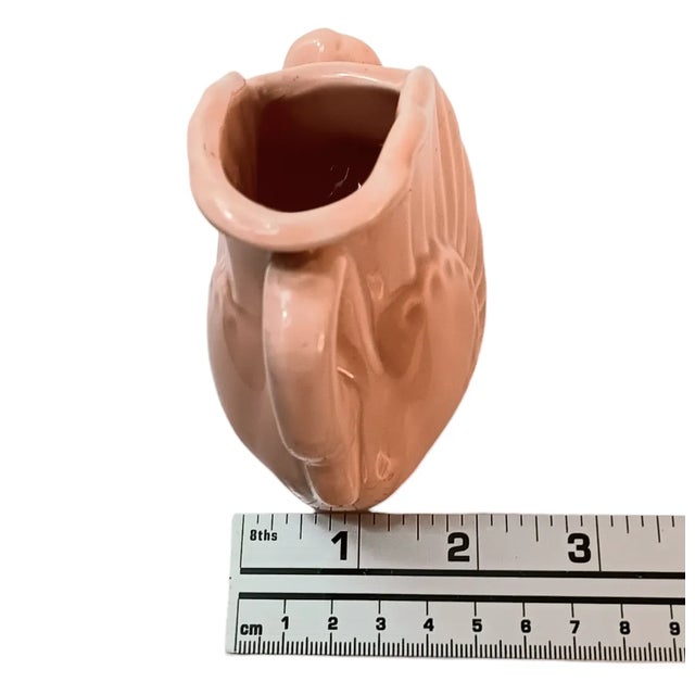 Pink Pink Swan Planter or Vase Ceramic Art Deco Small For Sale - Image 8 of 11