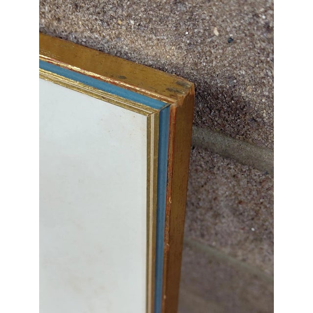 Framed Signed J. Akston "Lustful Dream, 1970" Acrylic on Paper Painting For Sale - Image 10 of 11