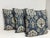 Bespoke Floral Damask Throw Pillows, Set of Three For Sale In San Francisco - Image 6 of 12