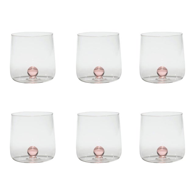 Zafferano Bilia Tumbler Pink - Set of 6 For Sale