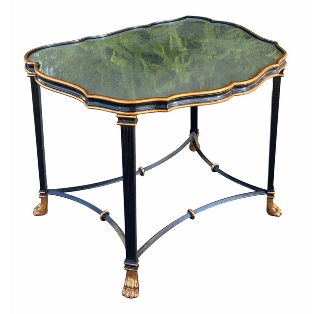 Dennis & Leen Regency Style Bland & Gold Mirror Top Side Table. This listing is for one table but we actually have two...