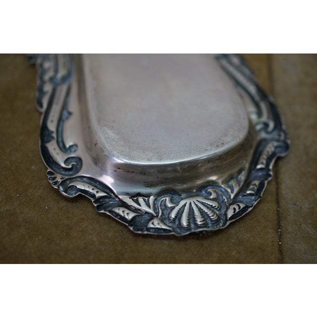 Antique Art Nouveau Duhme & Co Sterling Silver 925 Pin Tray Dish 44g 5.5" For Sale - Image 9 of 11