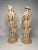 Chinoiserie Pair of Asian Chinoiserie Cream Tabletop Figurines For Sale - Image 3 of 11