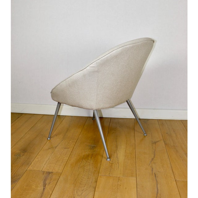 Vintage Chair with Grey Metal Legs, 1970s For Sale - Image 6 of 11