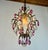 Antique Vintage 1960s Crystal Chandelier – Hand-Restored, Pink Hand-Painted Crystals For Sale - Image 14 of 17