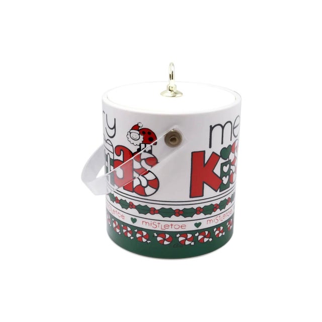 S. Cora Aldo "Merry Kissmas" Ice Bucket For Sale - Image 4 of 7