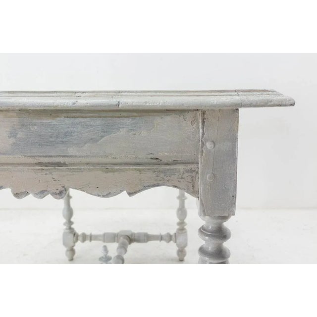 19th Century French Louis XIII Oak Writing Table For Sale - Image 9 of 13