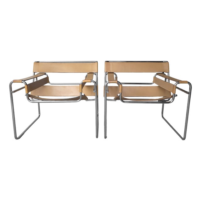 Vintage Set of Knoll Wassily Chairs by Marcel Breuer For Sale
