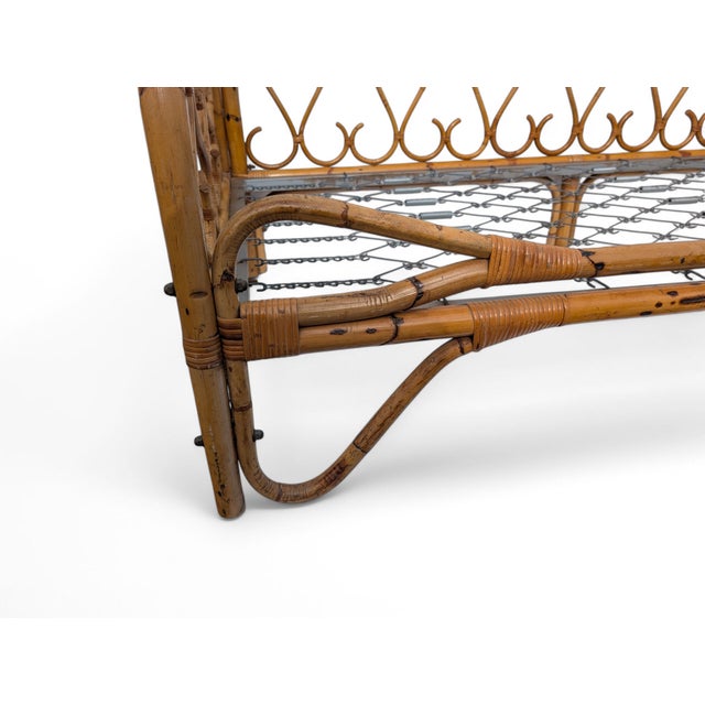 Bamboo Wooden Sofa, 1960s For Sale - Image 5 of 7