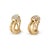 Late 20th Century Vintage Tiffany & Co. 1995 Atlas 18k Yellow Gold Diamond Huggie Clip on Earrings, Pair For Sale - Image 5 of 9