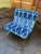 Navy Blue Barcelona Style Lounge Chair For Sale - Image 8 of 8