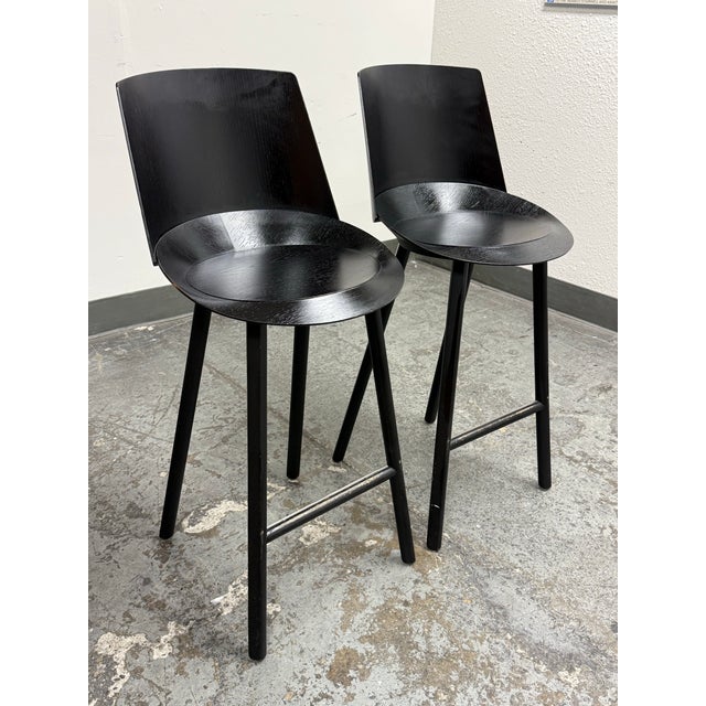 Modern Stefan Diez for E15 Jean Barstools, Pair For Sale - Image 3 of 12