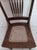 1940s Antique Early American Wood Chair Cane Seat Dark Tone For Sale - Image 5 of 8