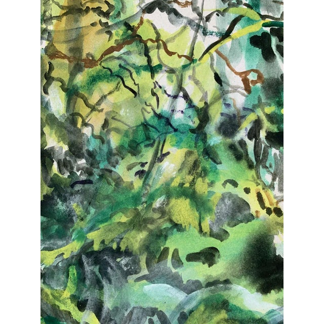 Contemporary Włodzimierz Karczmarzyk, Forest Near Lucien, 2010, Gouache For Sale - Image 3 of 8