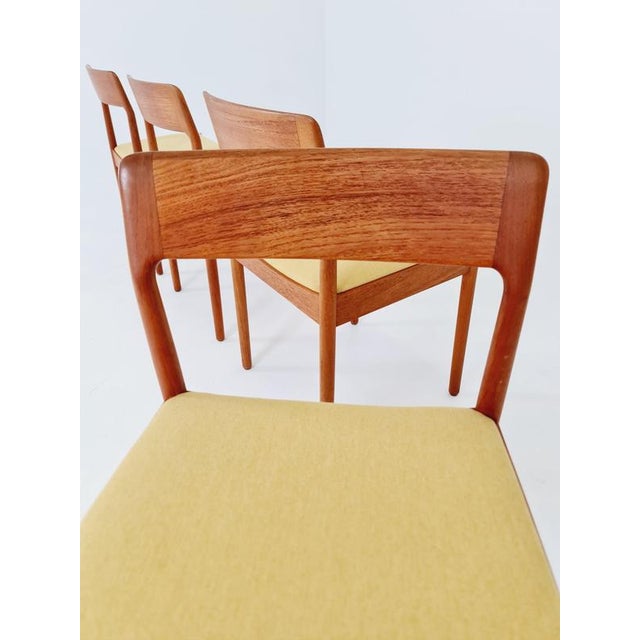 Wood Danish Teak Dining Chairs by Johannes Norgaard 1960s, Set of 4 For Sale - Image 7 of 18