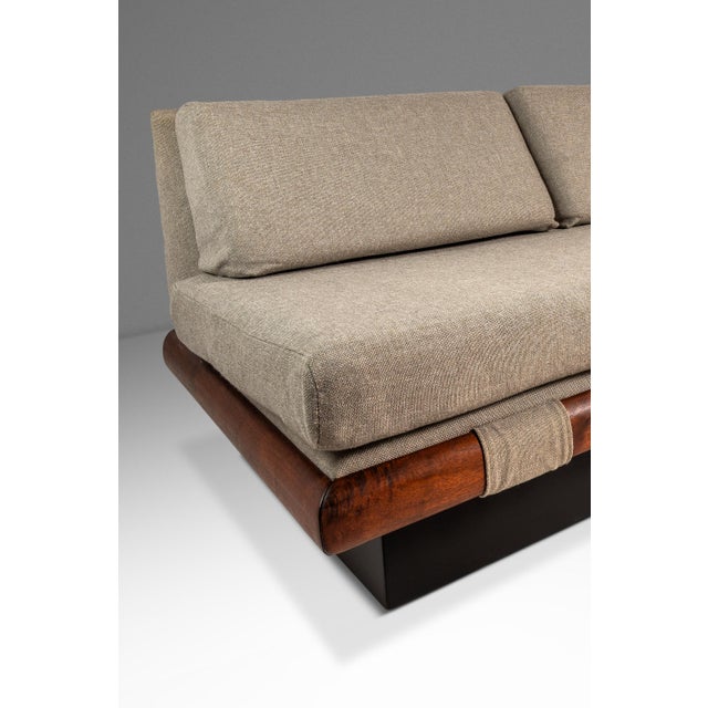 Rare Mid-Century Modern Armless Three Seat Platform Sofa / Daybed Attributed to Adrian Pearsall for Craft Associates, Usa, C. 1960s For Sale - Image 12 of 18