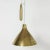 Beautiful brass ceiling lamp by Paavo Tynell, with a conical shade perforated with small holes and finished with a...