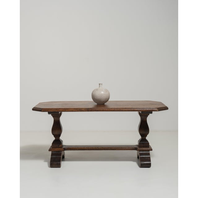 Wood 1970s Oak Refectory Coffee Table For Sale - Image 7 of 16