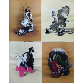 Stefano Mazzolini, AC70, 2017, Acrylic on Paper For Sale