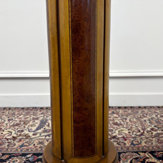 Wood Italian Column in Burl For Sale - Image 7 of 9