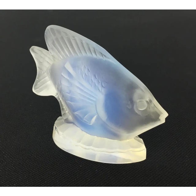 Opalescent Artistic Glass Fish by Marius-Ernest Sabino, French Glass Figurine For Sale - Image 9 of 9