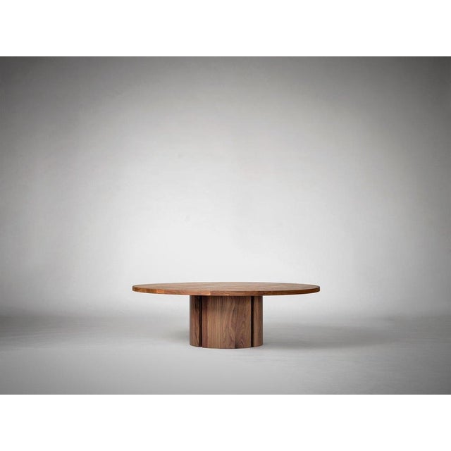 Aperta c1 120 american walnut round coffee table by mokko amsterdam dimensions: d 120 x w 120 x h 40 cm. Materials:...