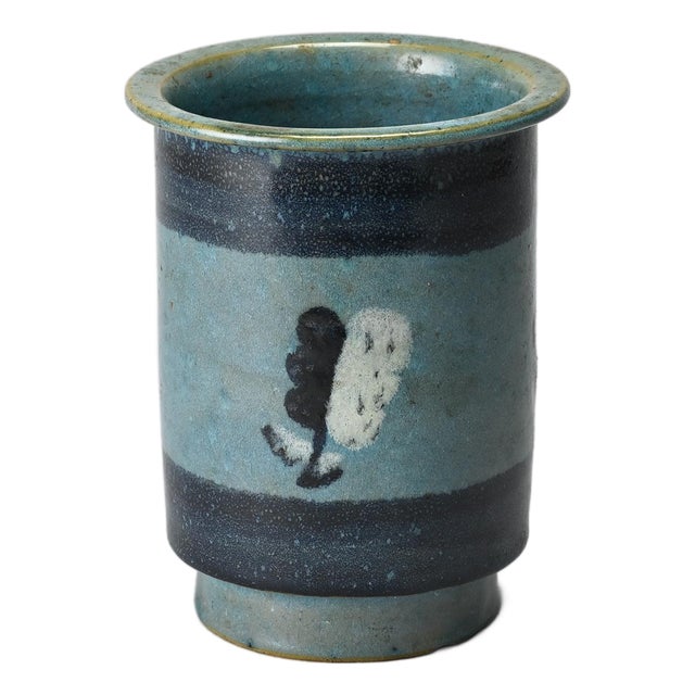 Small Glazed Ceramic Vessel by Menelika Pottery, 1950s For Sale