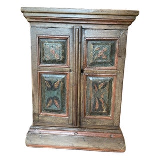 18th Century Painted Pine Letter Box Cabinet From the Home of Michael J. Fox For Sale