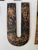 Paper Set of 8 Vintage Distressed Black and Brown Wall Letters For Sale - Image 7 of 15