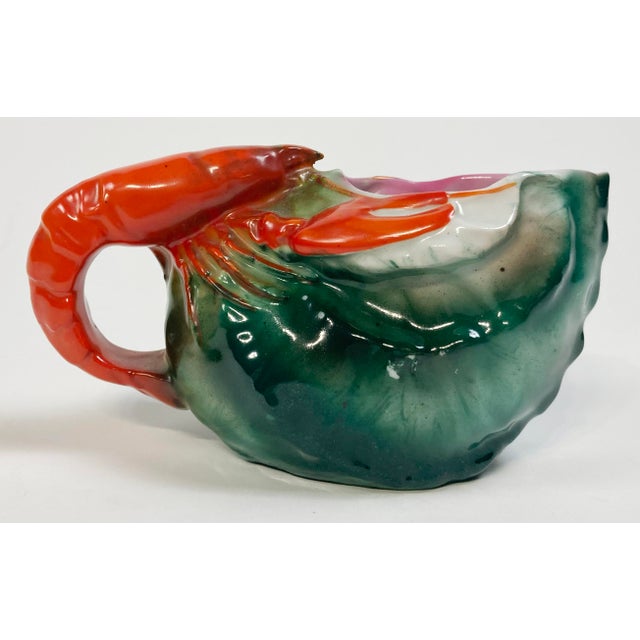 Early 20th Century Vintage Royal Bayreuth Lobster Creamer Dish For Sale - Image 5 of 9
