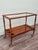 Mid-Century French Bar Cart in Decorated Wood and Glass Top, 1960s For Sale - Image 11 of 15