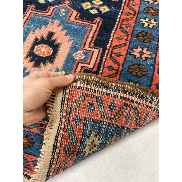 Textile Northwest Vintage Runner Persimmo Pastel Hues Rug2.9 x 9.8 For Sale - Image 7 of 11