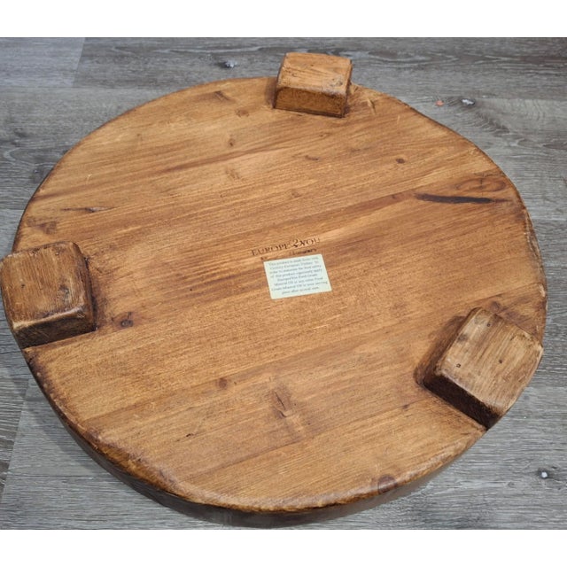 19th Century European Rustic Timber Large Trivet / Charcuterie Board For Sale In Washington DC - Image 6 of 7