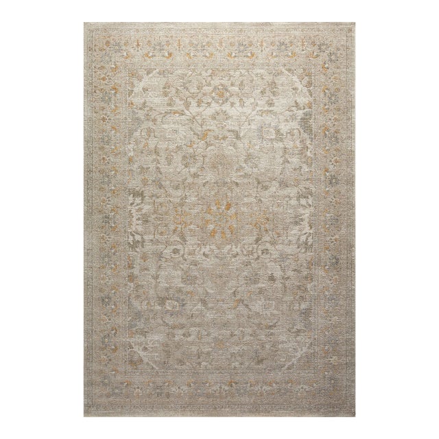 Chris Loves Julia x Loloi Rosemarie Ivory / Natural 6'-3" x 9' Area Rug For Sale
