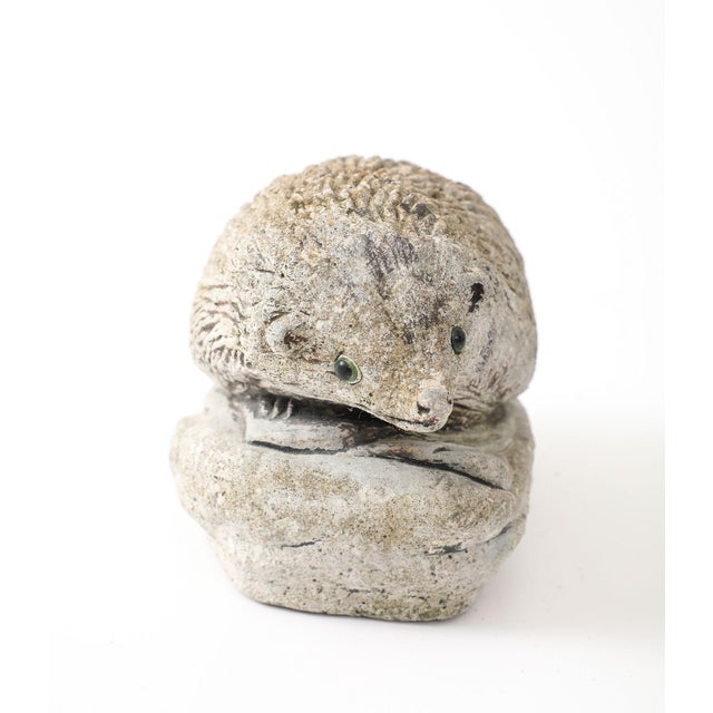 Reconstituted Stone Hedgehog Garden Ornament, 20th Century For Sale - Image 9 of 12