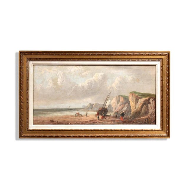 Charles Richards, Bretonische Küste II, 1875, Oil on Canvas For Sale - Image 3 of 4